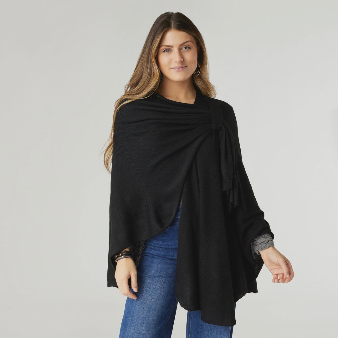 Kiara Pull Thru Wrap- Black