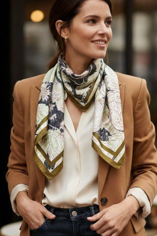 Abstract Satin Scarf