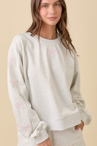 Lounge Bow Sweatshirt