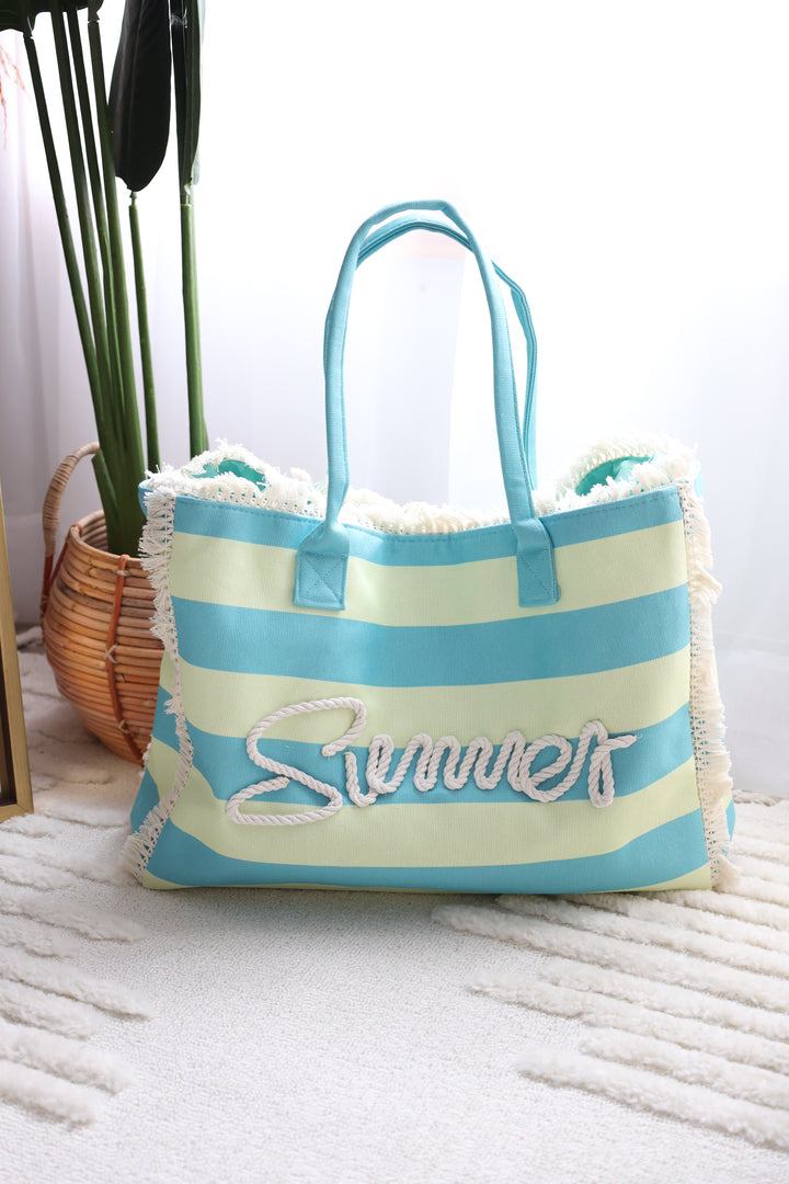 Summer Stripe Tote Bag
