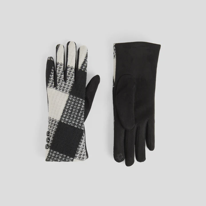 Checkered Touchscreen Gloves