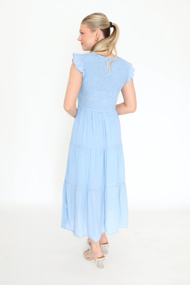 Hillary Smocked Midi Dress