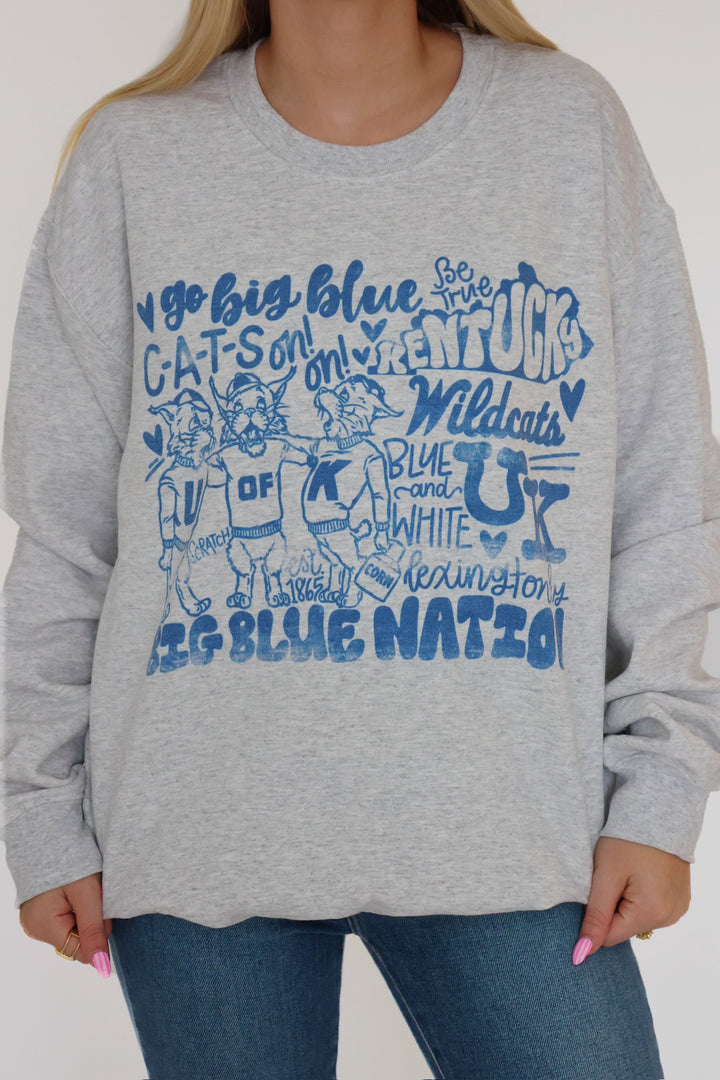 Big Blue Nation Cats Sweatshirt