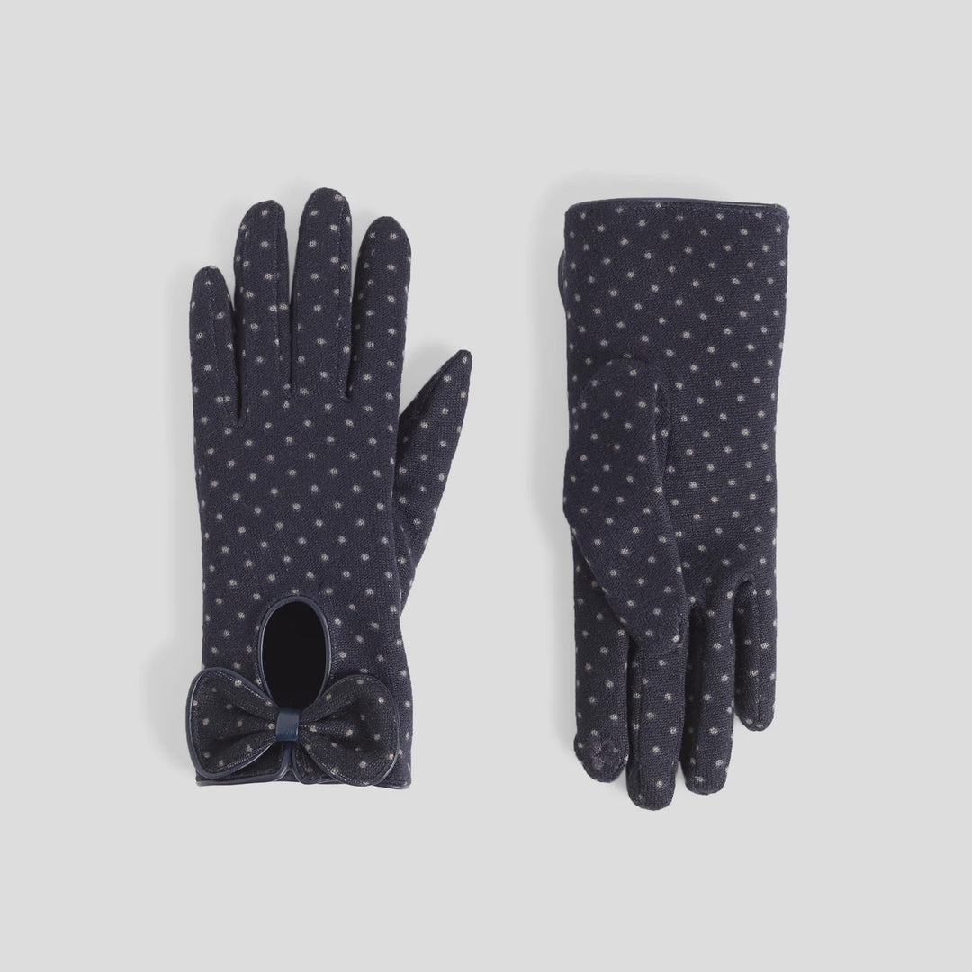 Bow Dot Touchscreen Gloves