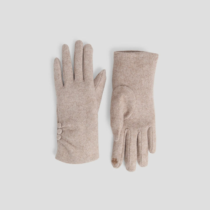 Chic Button Touchscreen Gloves