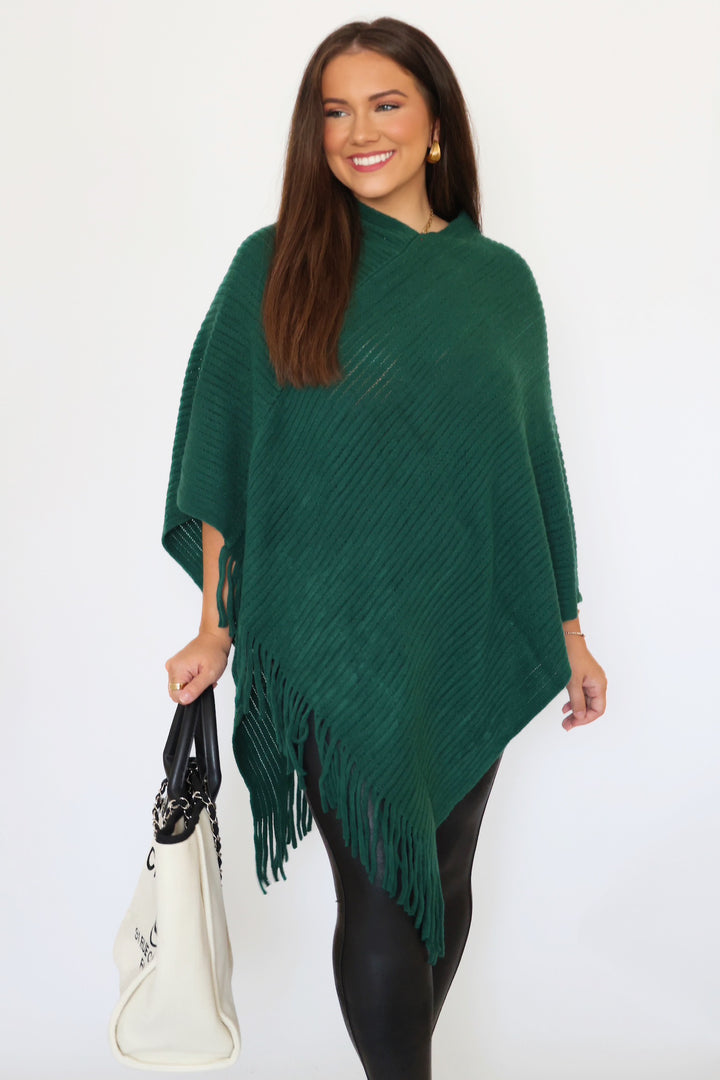 Olivia Fringe Poncho