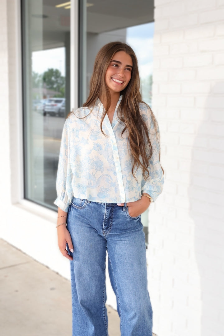 Charleston Floral Top