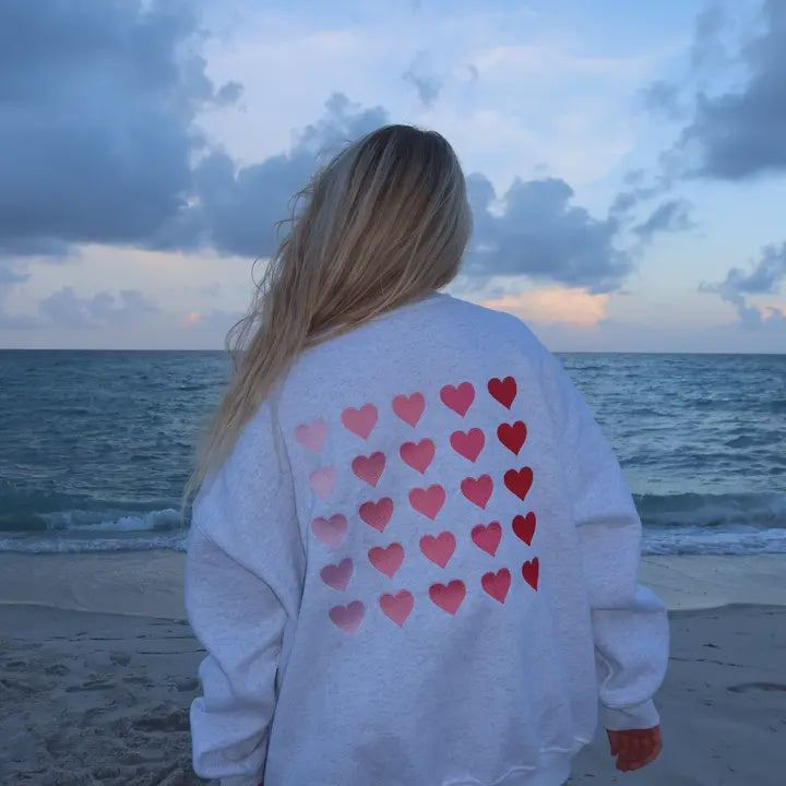 Ombre Hearts Sweatshirt