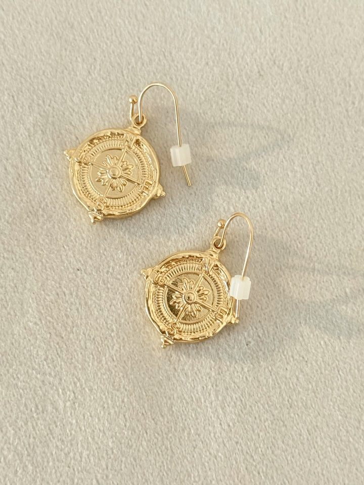 Cross Stamped Earring