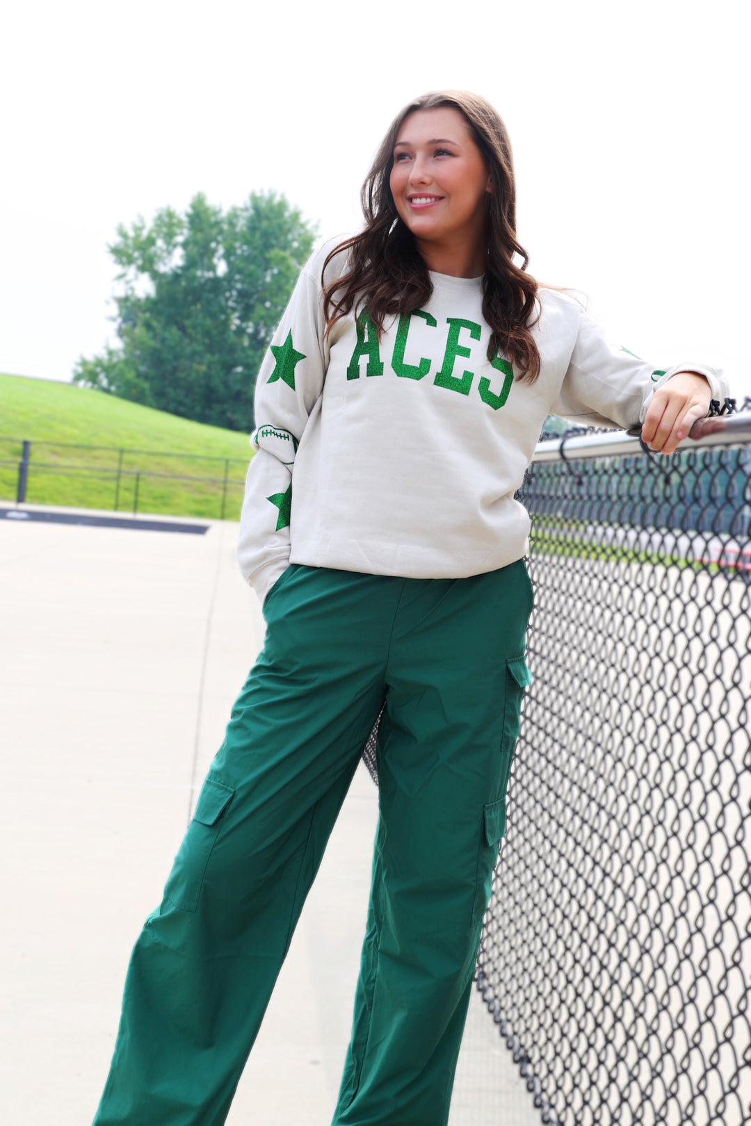 High School Glitter Sweatshirt- ACES