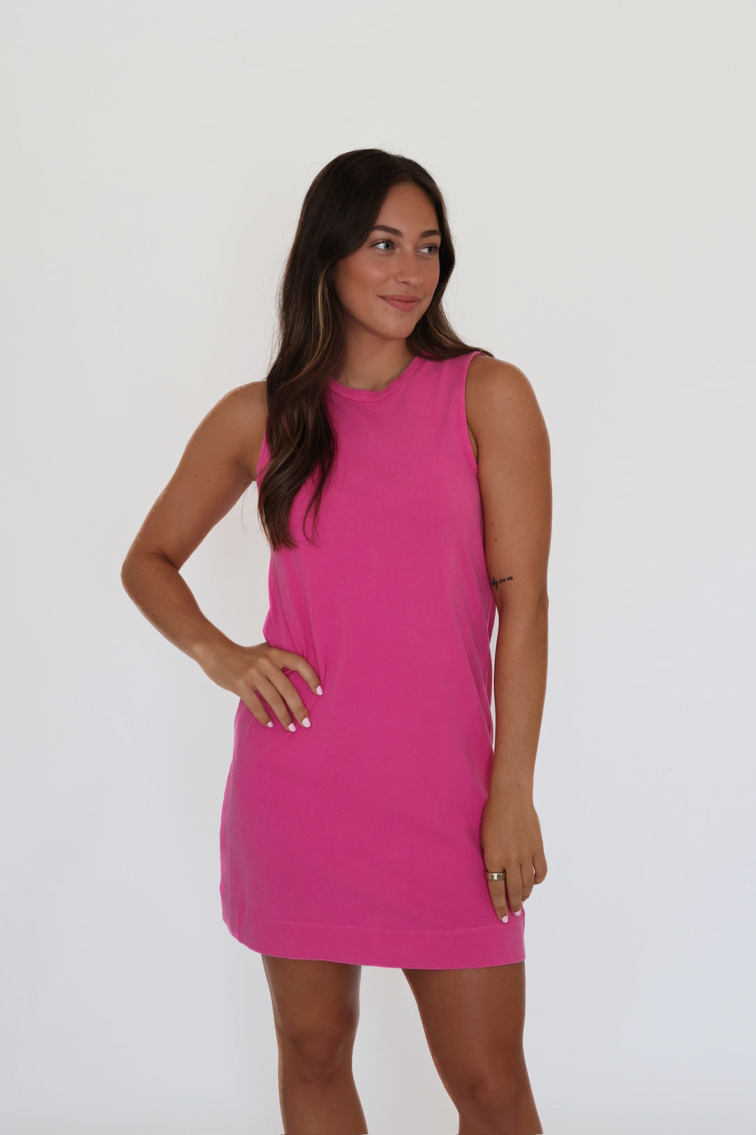 Sloane Dress - Island Pink