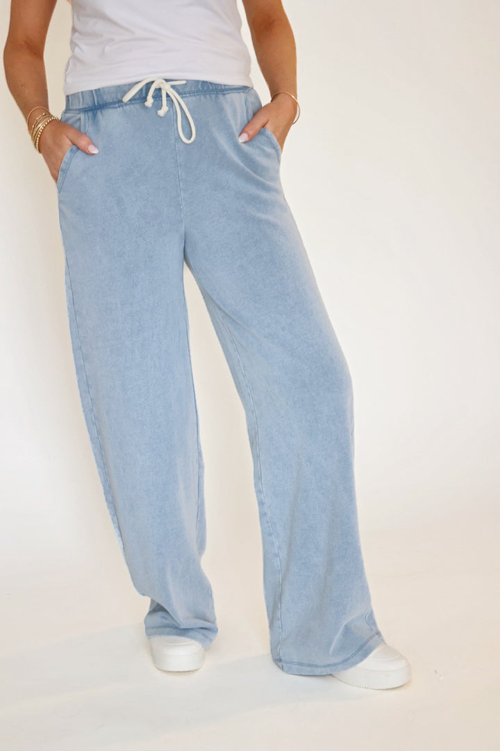 Hunter Knit Pant- Ocean Air Indigo