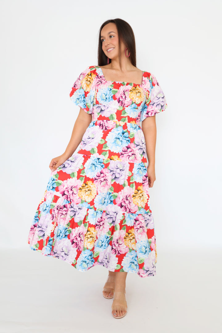 Caroline Floral Maxi Dress