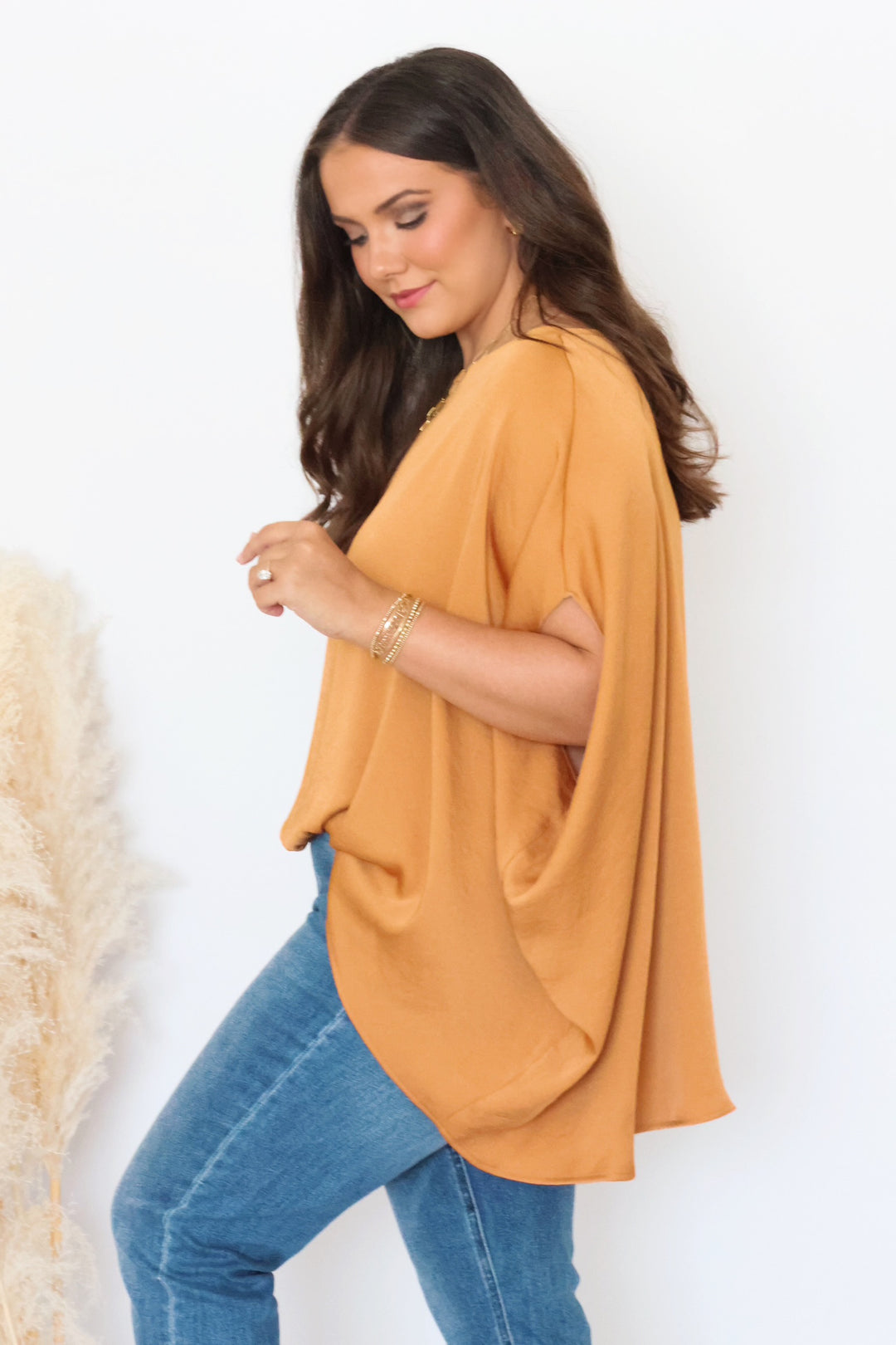 Amber Waves Top/Camel--final sale