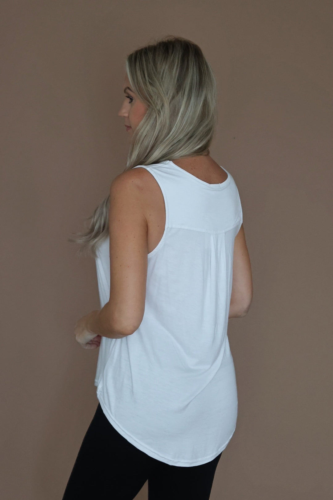 Erin Pleat Back Tank