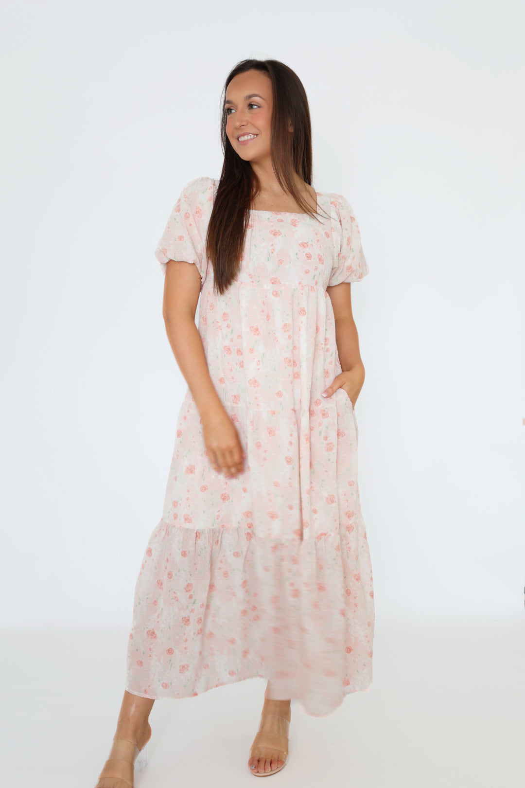 Meg Tiered Midi Dress