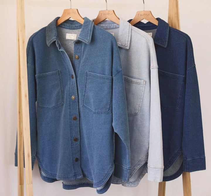 All Day Knit Denim Jacket - Vintage Indigo