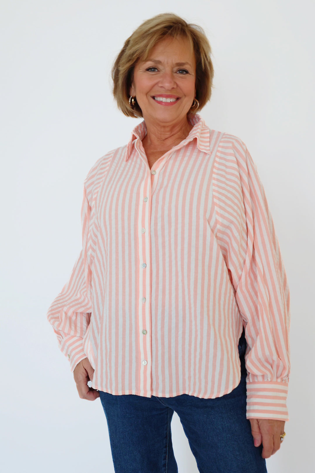 Jefferson Button Down- Coral