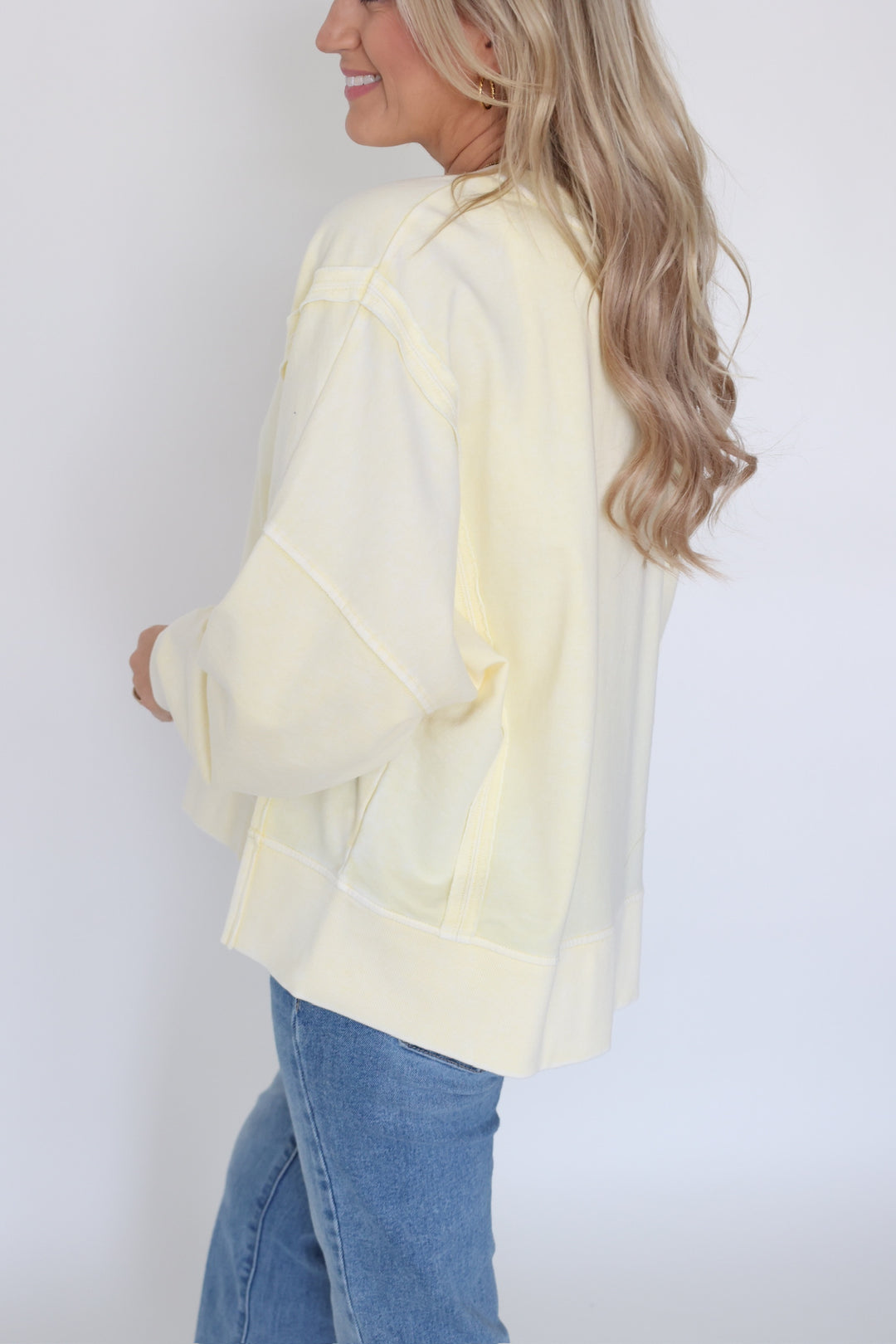 Saturday Sweatshirt- Yellow