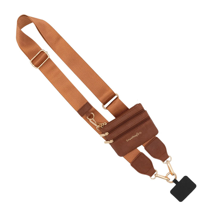 Clip & Go Strap With Pouch - Brown