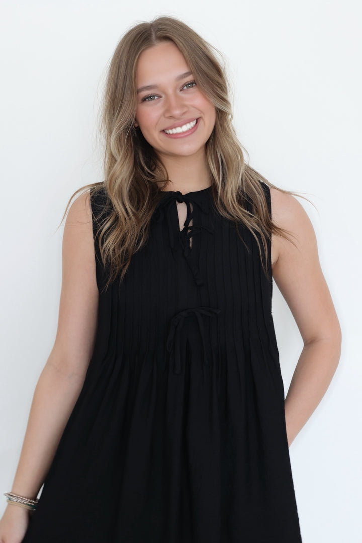 Cameron Tie Front Mini Dress