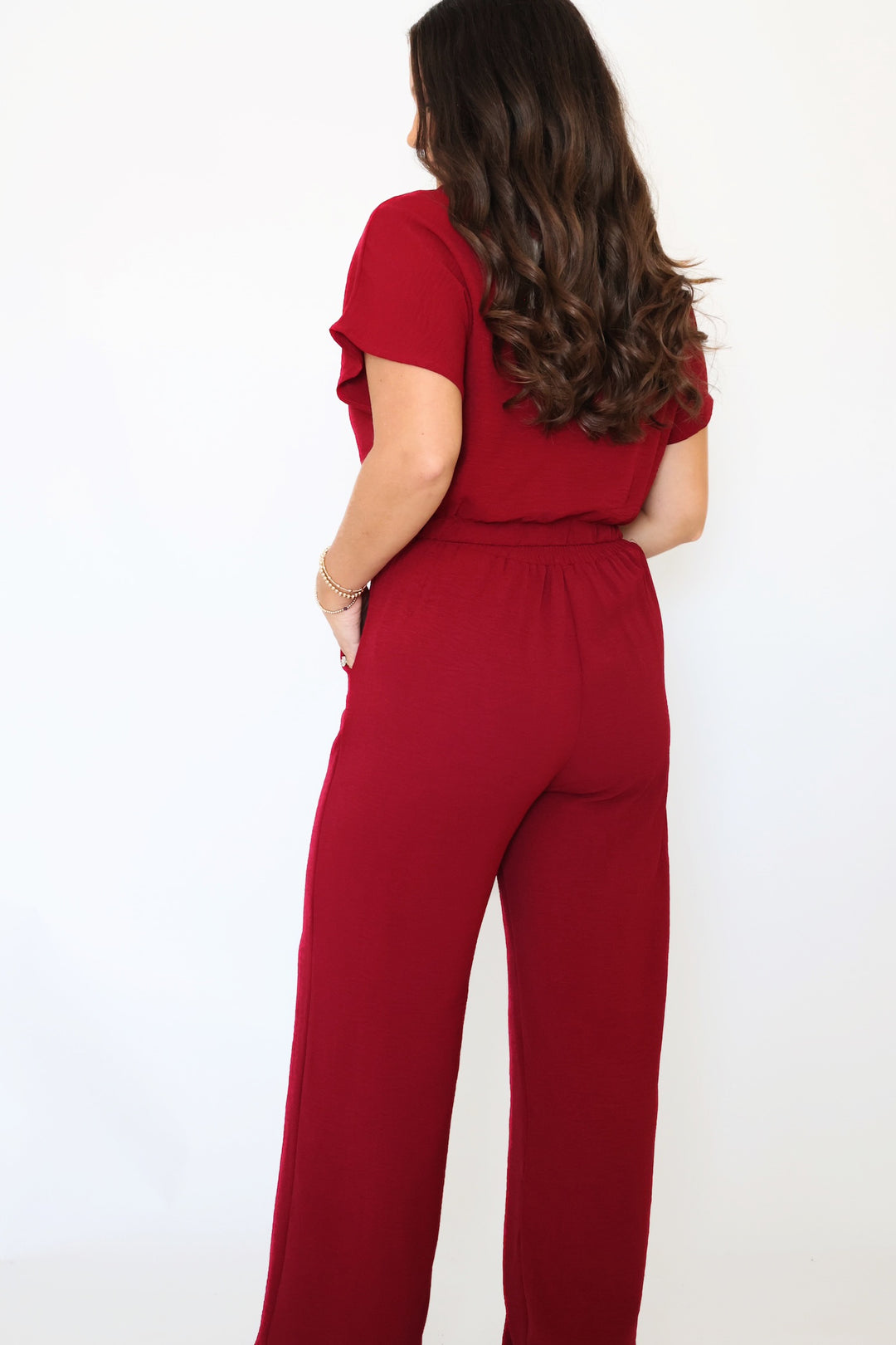 Market Find Pants- Burgundy (FINAL SALE)