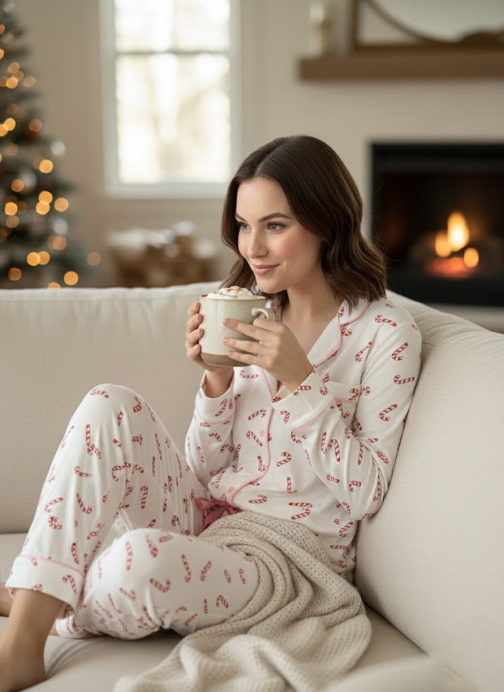 Candy Cane Lane PJ Top