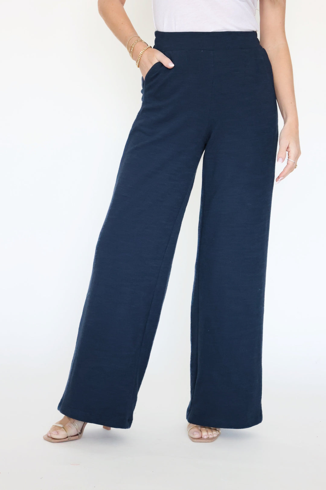 Andre Wide Leg Pant- Eclipse