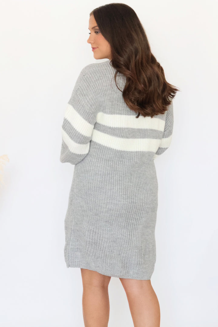 Stanford Sweater Dress - Heather Grey (final sale)