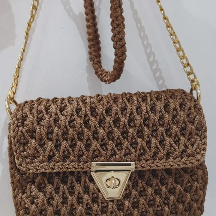 Polly Macrame Clutch