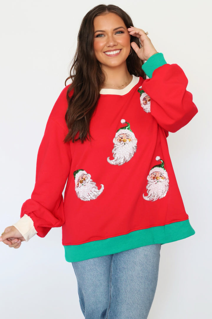 Santa's Coming Sweatshirt (final sale)