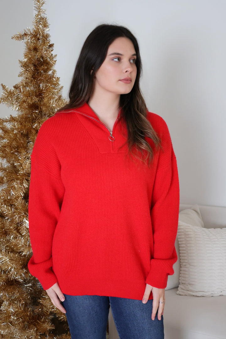 Mikayla Half Zip Sweater