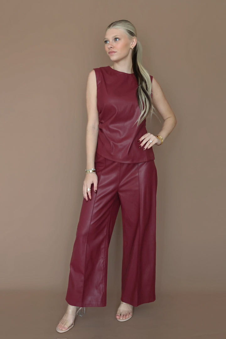 Sparkle Pants- Bordeaux