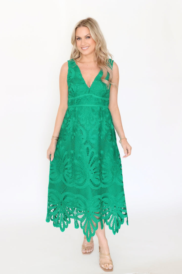 Laci Lace Midi Dress