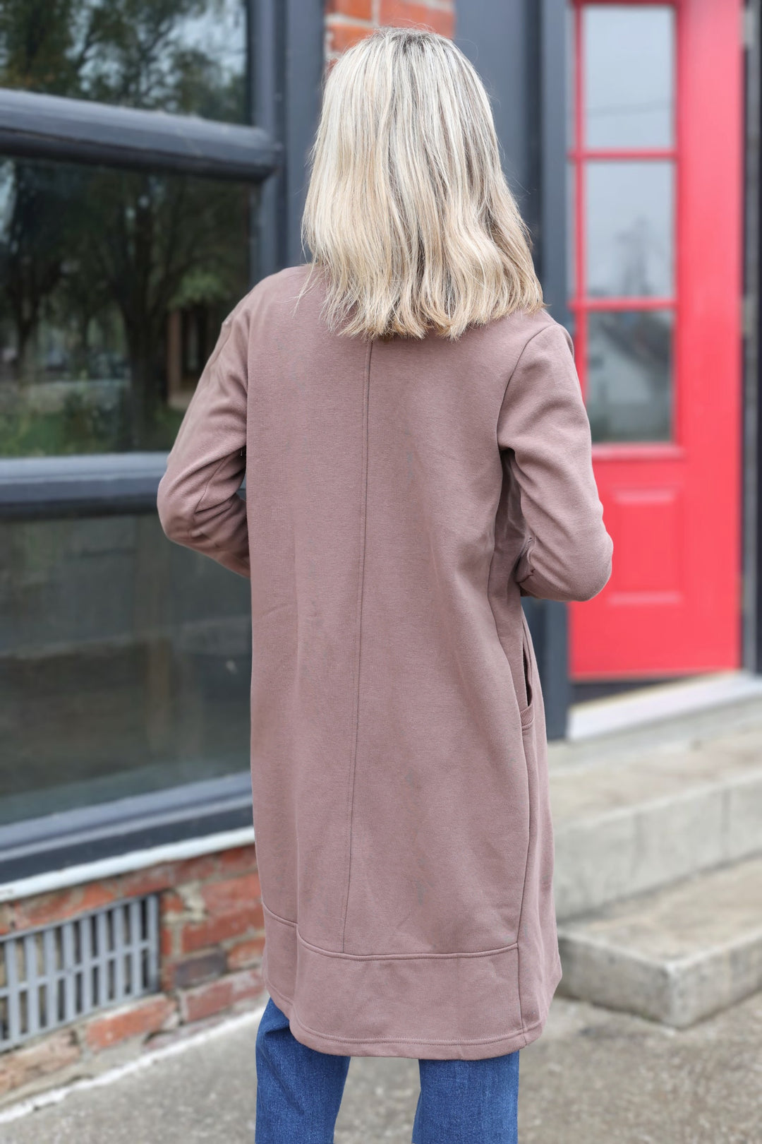 Lifestyle Long Cardigan- Brown