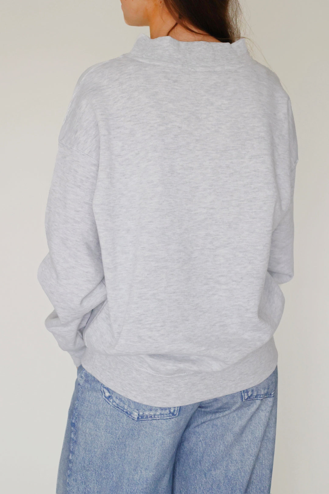 Fleece Mockneck- Grey