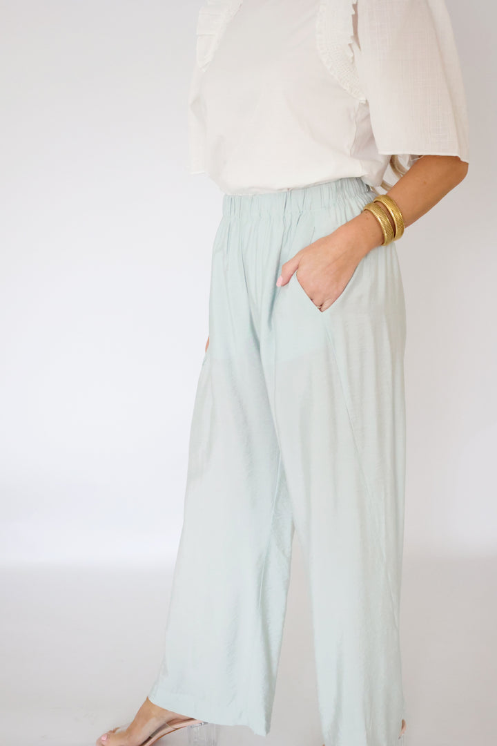 Paris Lounge Pant - Aquamarine