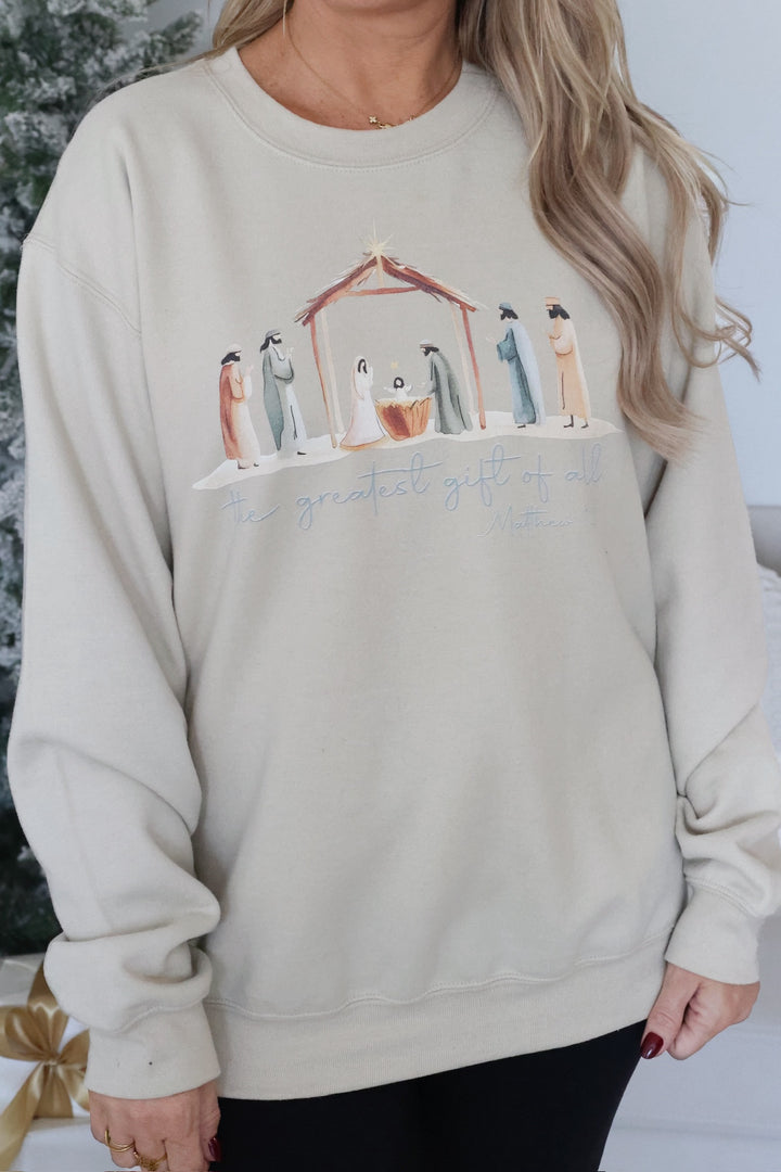 Greatest Gift Nativity Sweatshirt