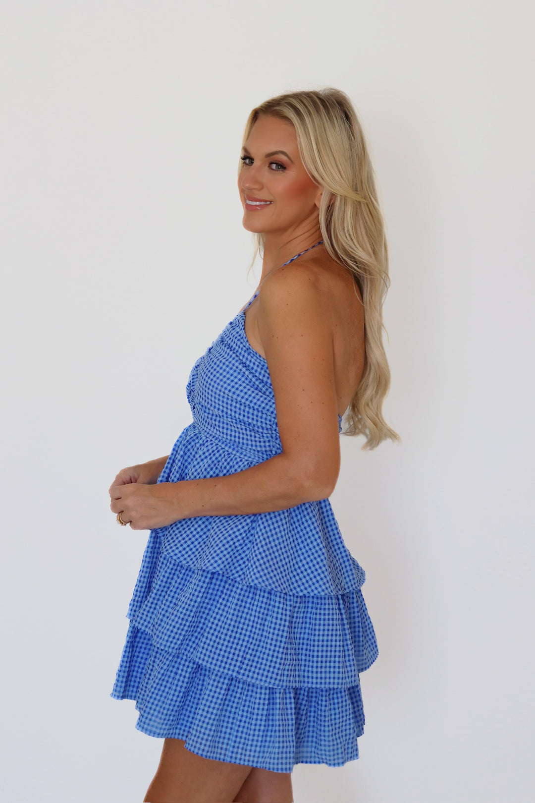 Gingham Tier Dress