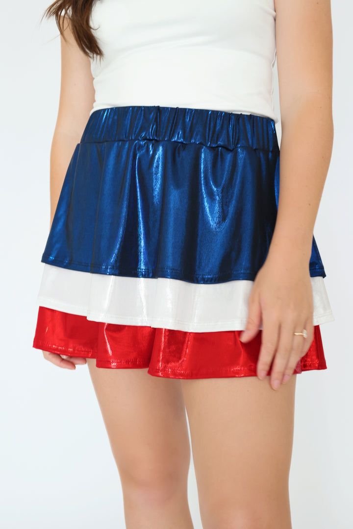 Red White And Boom Skort (FINAL SALE)