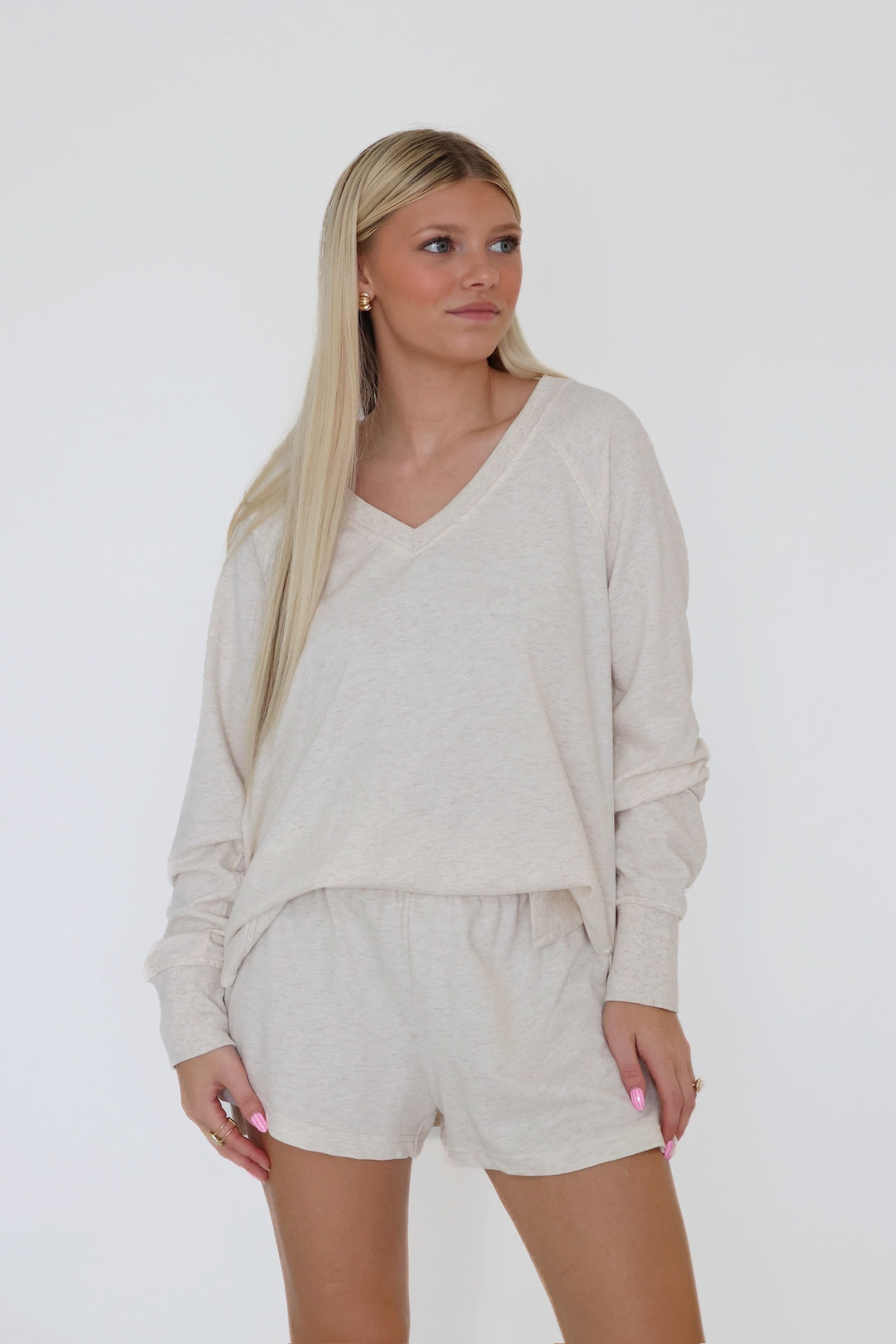 Weekender Short- Light Oatmeal Heather