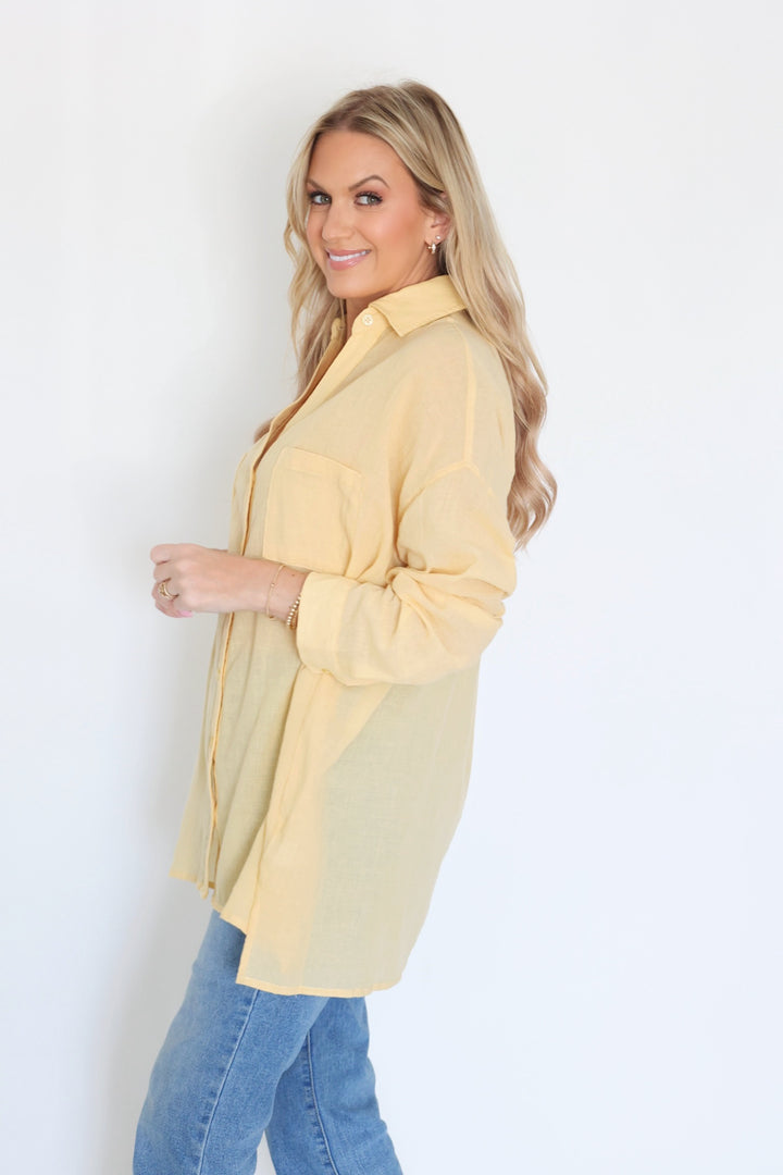 Closet Cotton Shirt- Butter