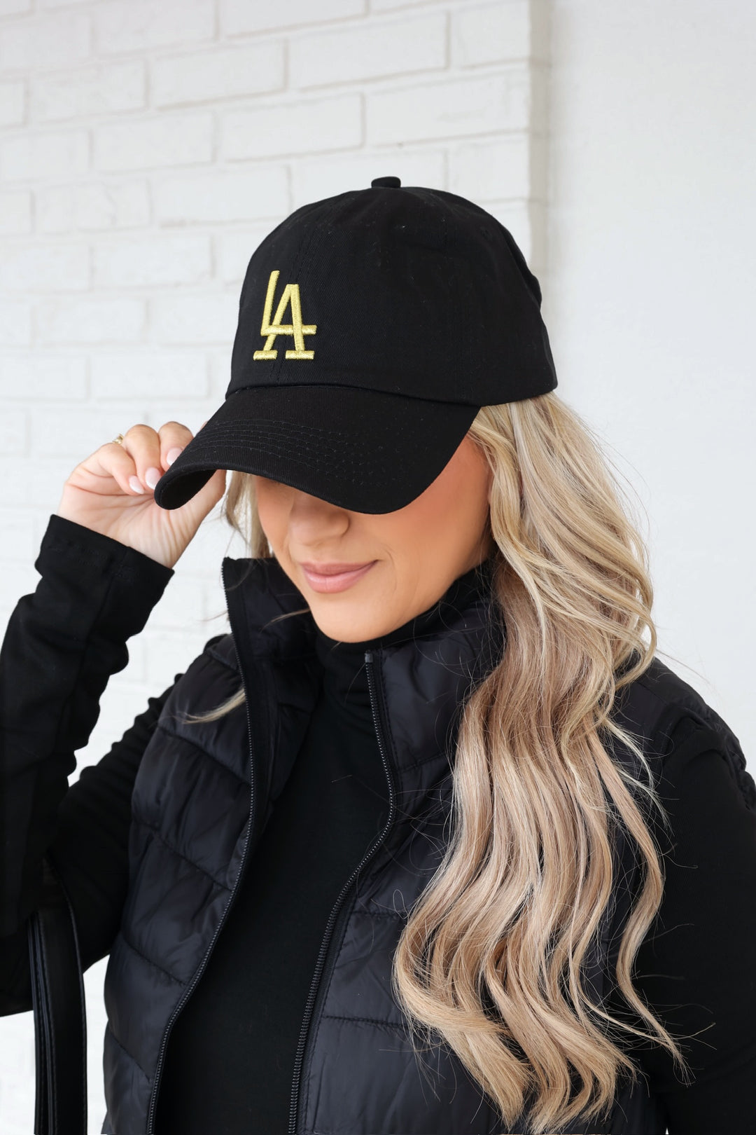 LA Metallic Embroidered Cap