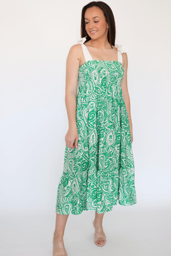 Vera Tie Midi Dress