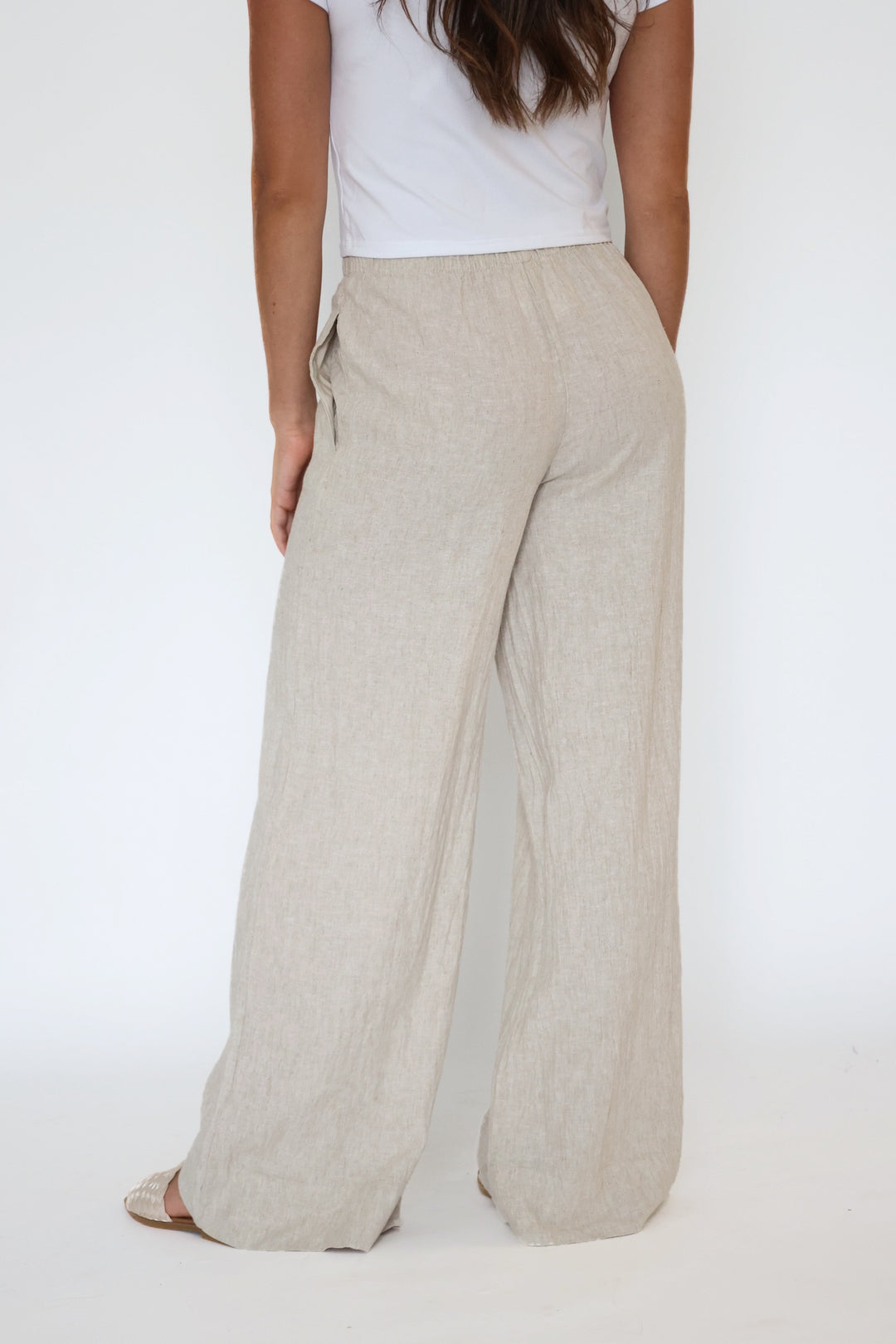Henri Linen Pant - Flax