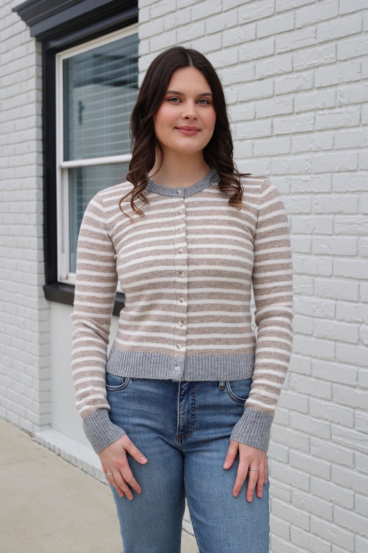 Cara Cardigan- Khaki