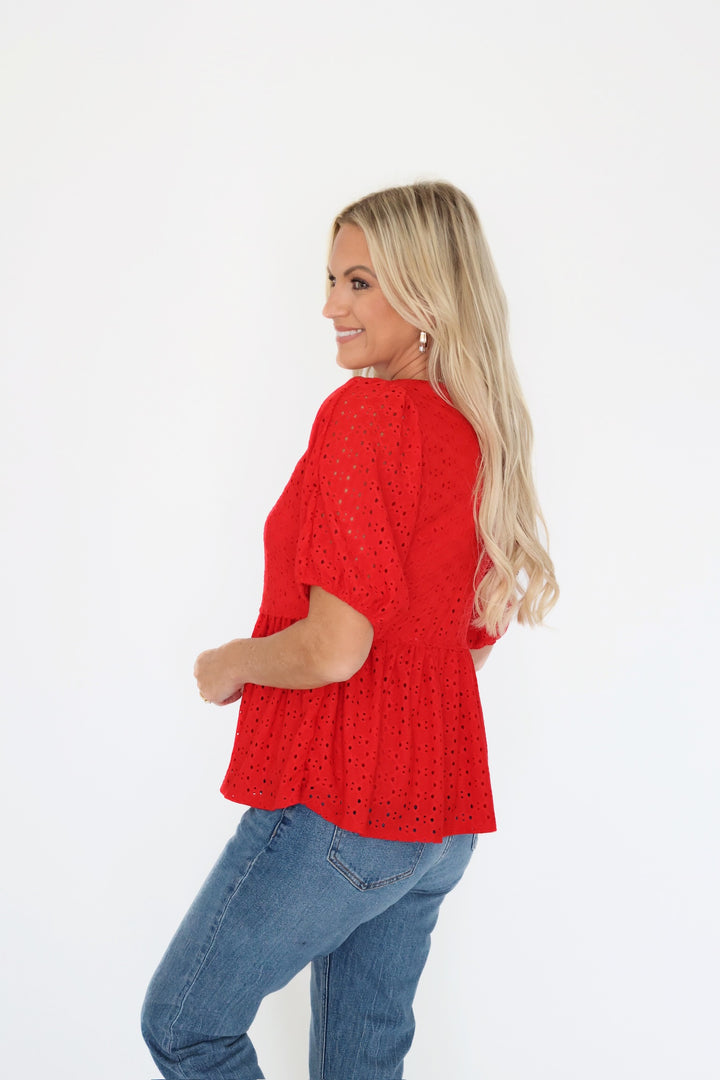 Sia Eyelet Top