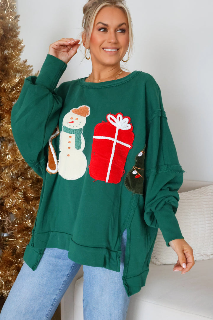 Christmas Patch Sweatshirt