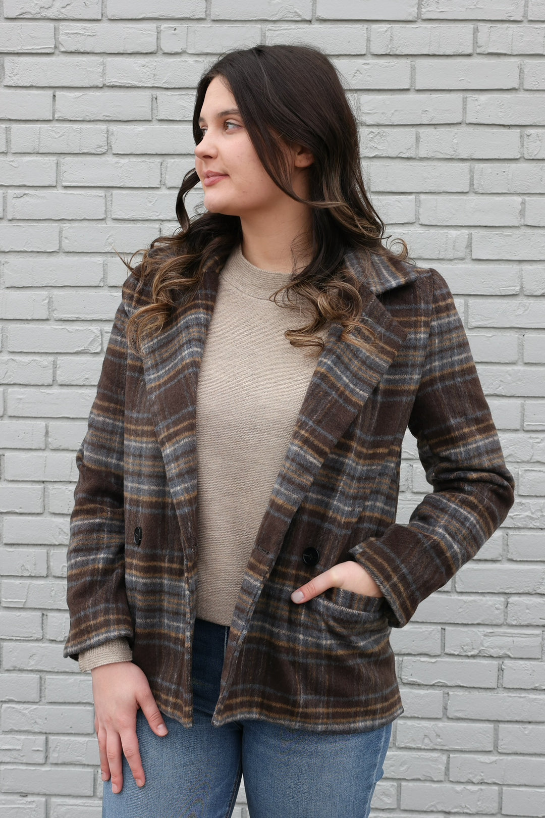 Kathalina Plaid Blazer