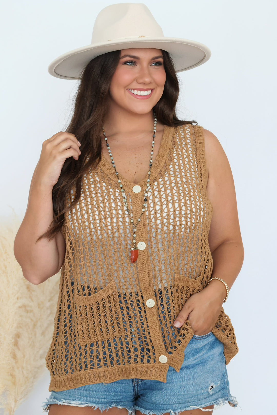 Alexandria Crochet Vest--final sale